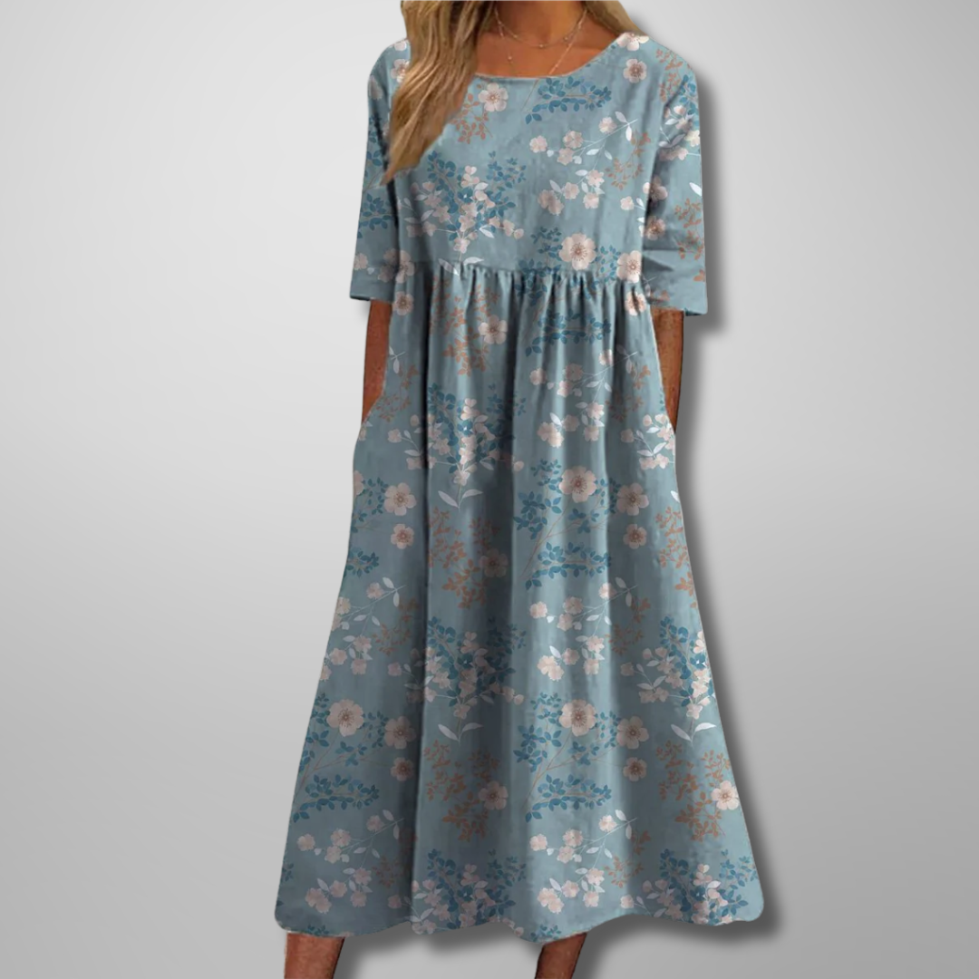 Maxine | Relaxed Floral Midi Dress