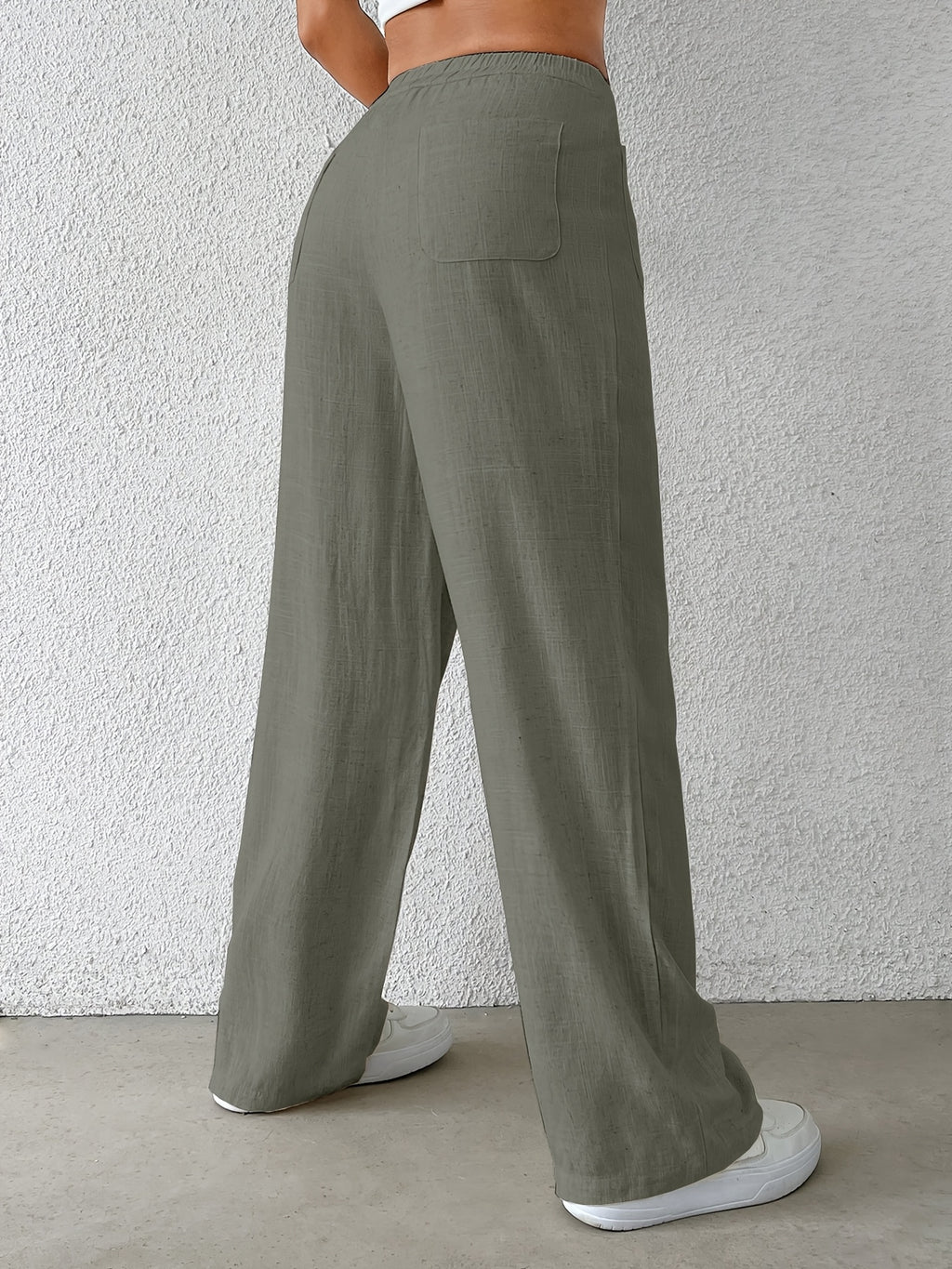 Zélie | Casual Beige Long Pants