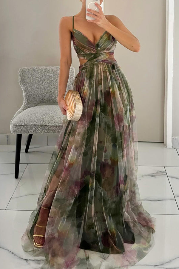 Renee | Floral Print Maxi Dress