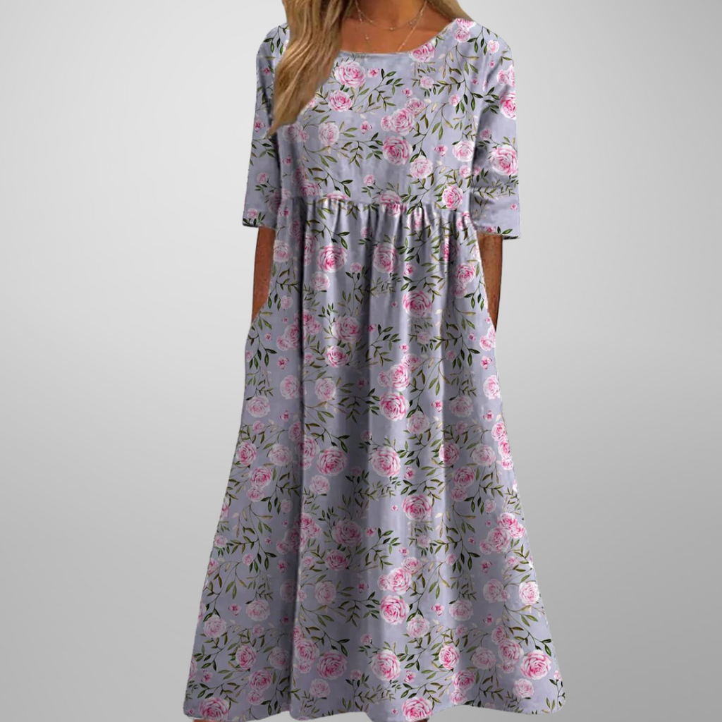 Maxine | Relaxed Floral Midi Dress