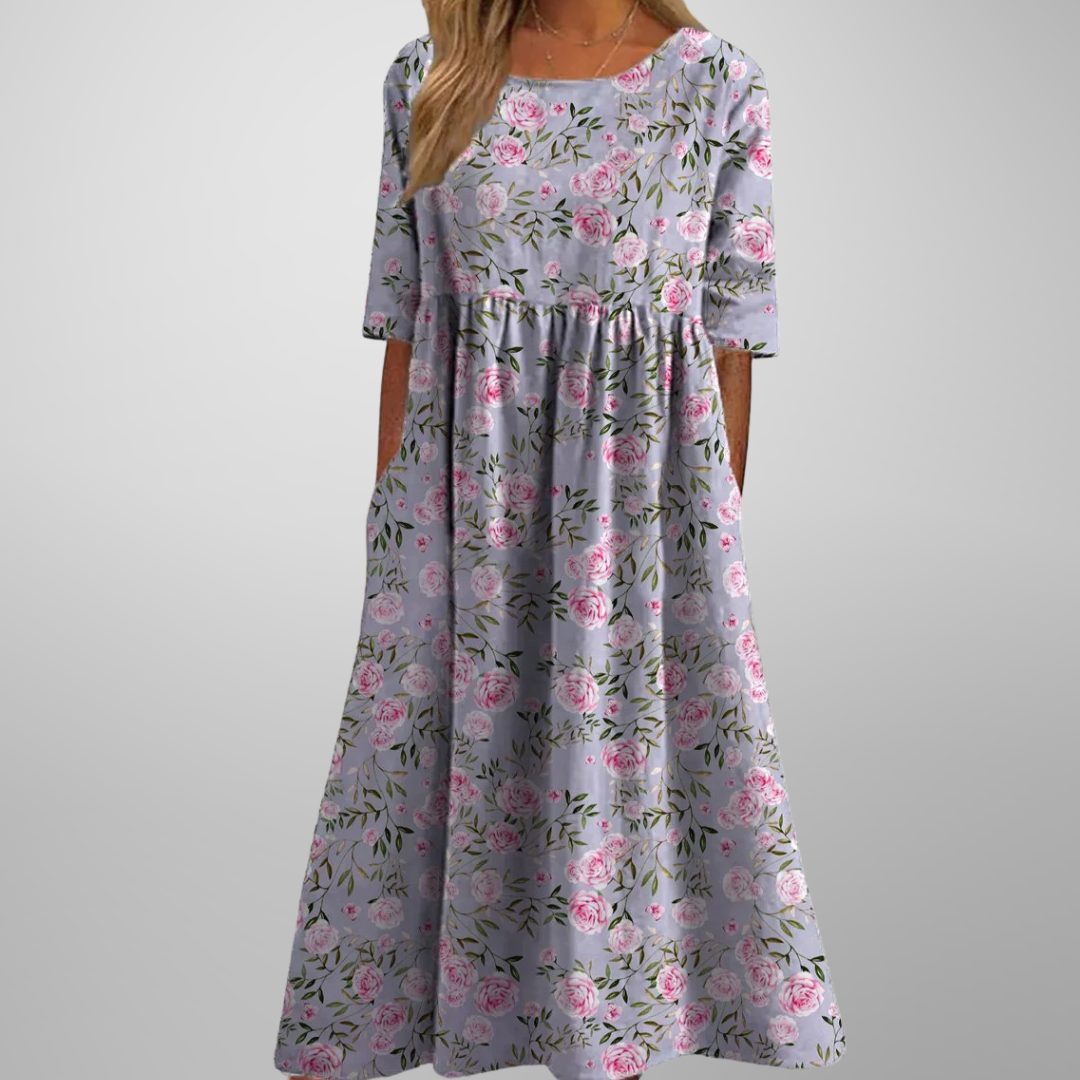 Maxine | Relaxed Floral Midi Dress