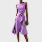Rita | Draped Asymmetric Midi Dress