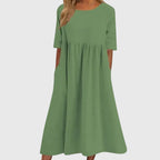 Diana | Elegant Short-Sleeve Dress