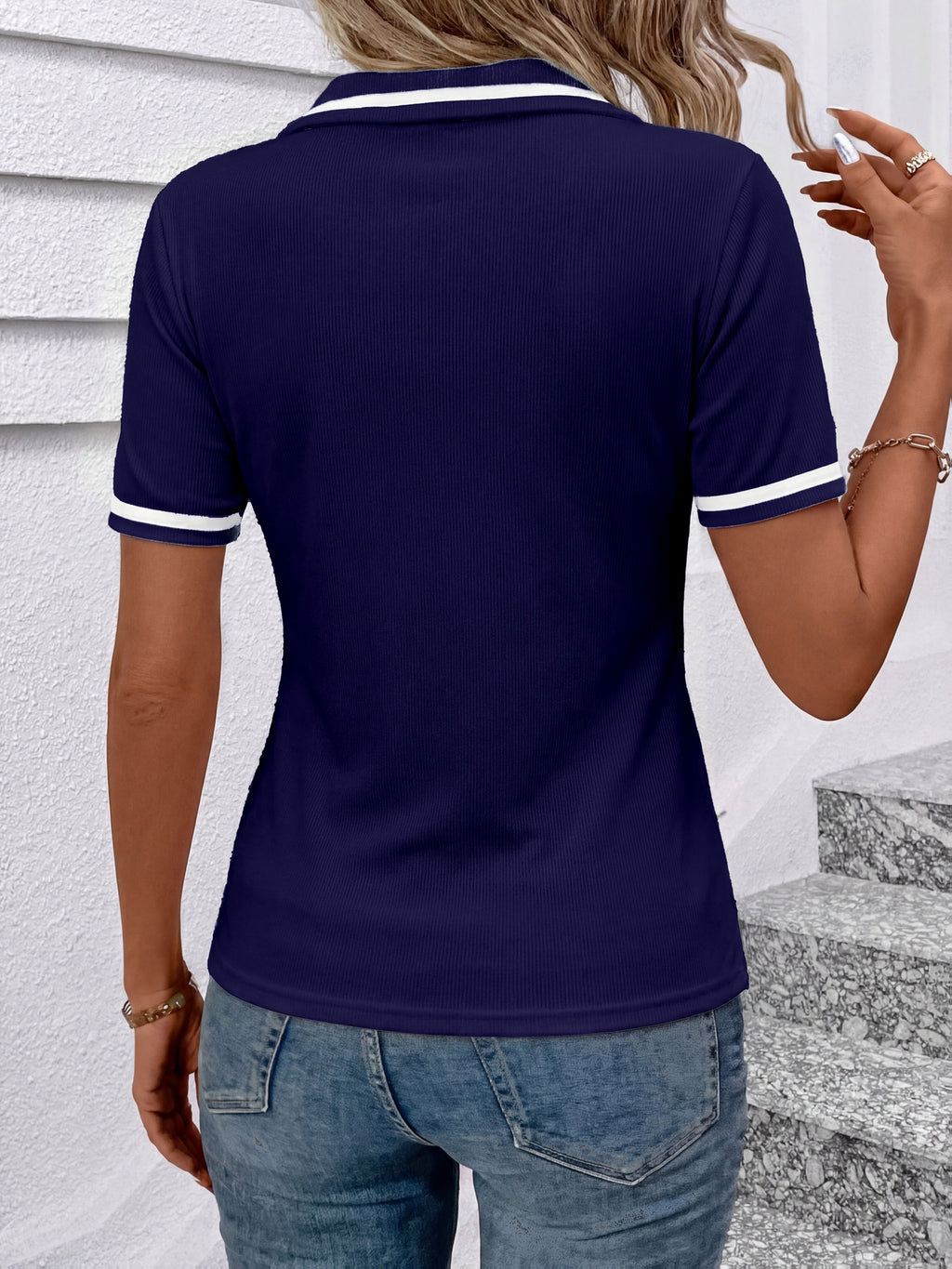Brooke | Short-Sleeve Polo Top