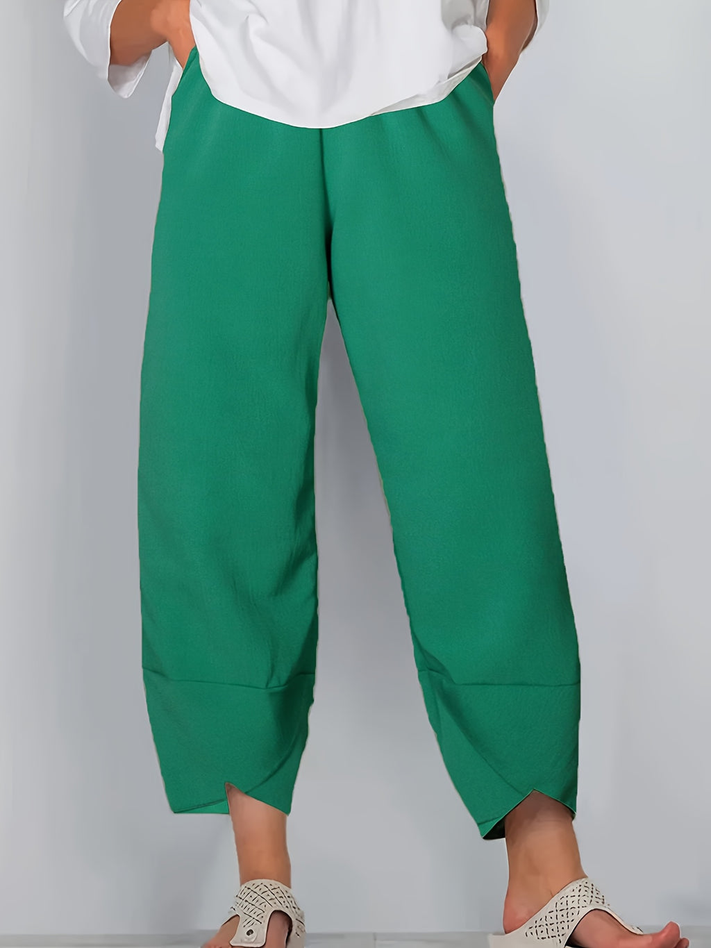 Cameron | Casual Elastic Waist Ankle Pants