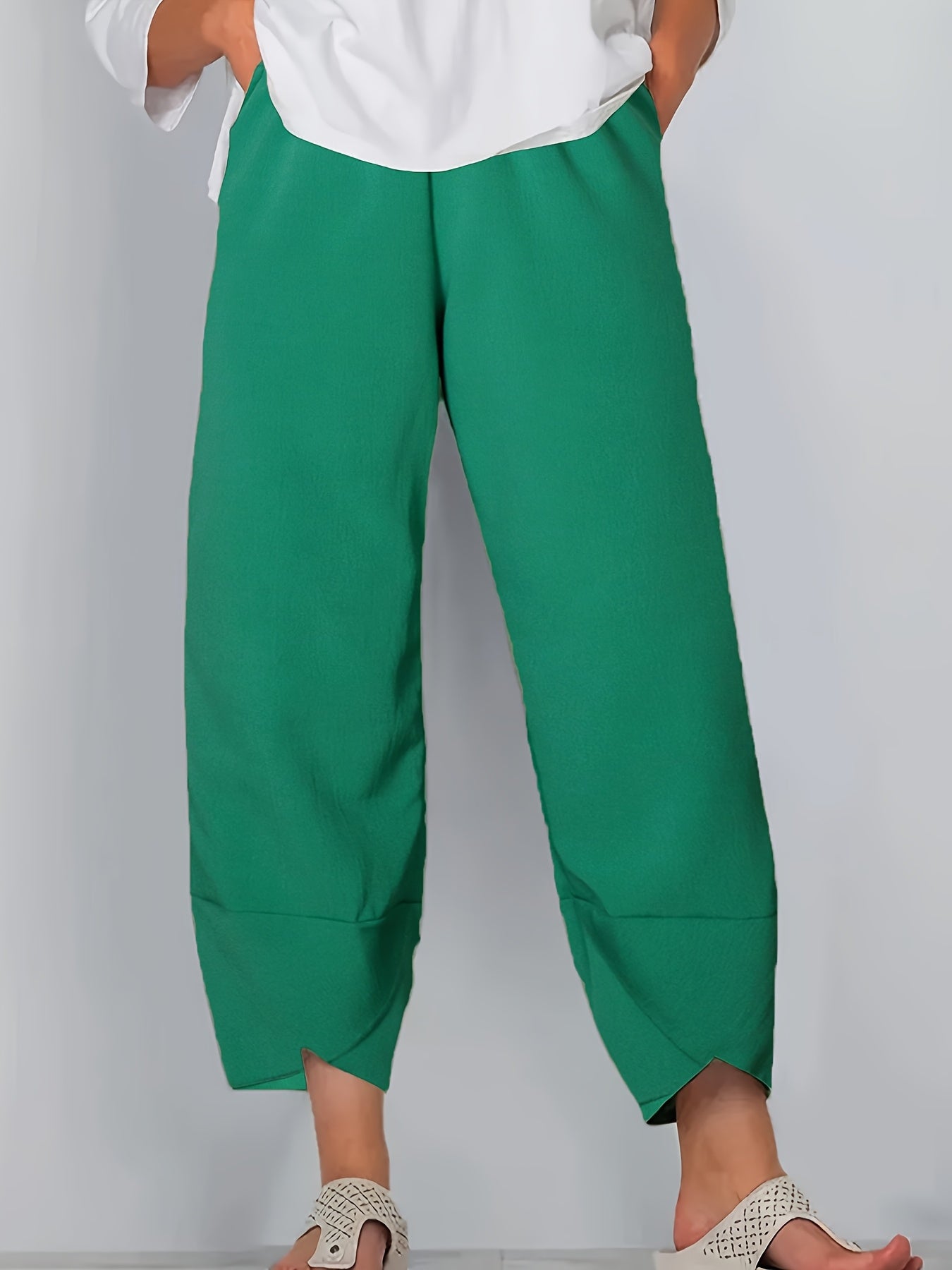 Cameron | Casual Elastic Waist Ankle Pants