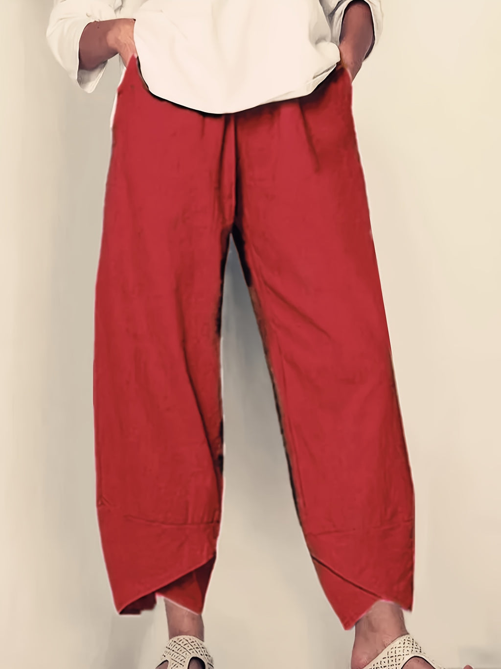 Cameron | Casual Elastic Waist Ankle Pants