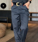 Mathilda | High-Waist Striped Straight-Leg Pants