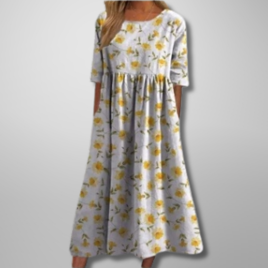 Maxine | Relaxed Floral Midi Dress