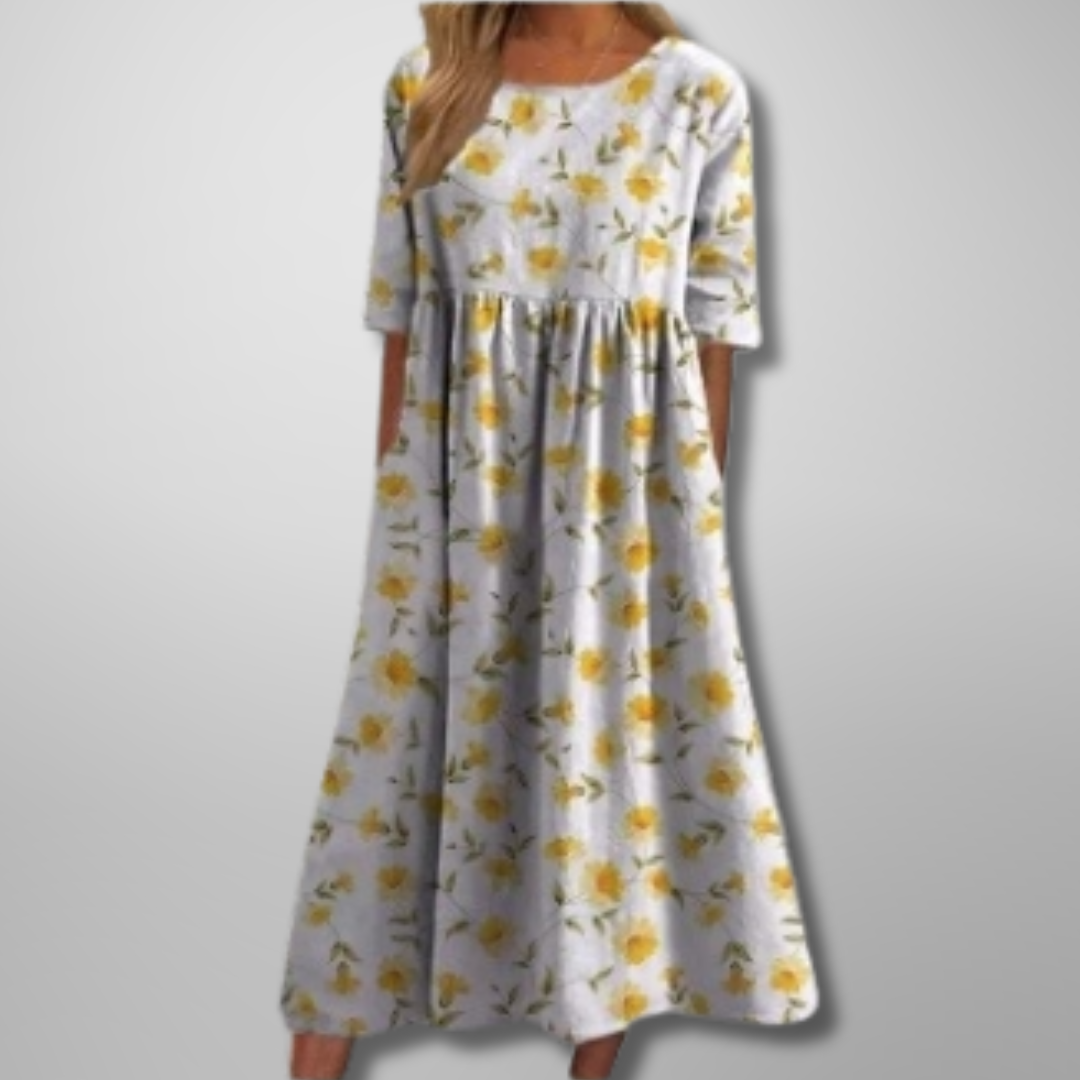 Maxine | Relaxed Floral Midi Dress