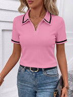 Brooke | Short-Sleeve Polo Top