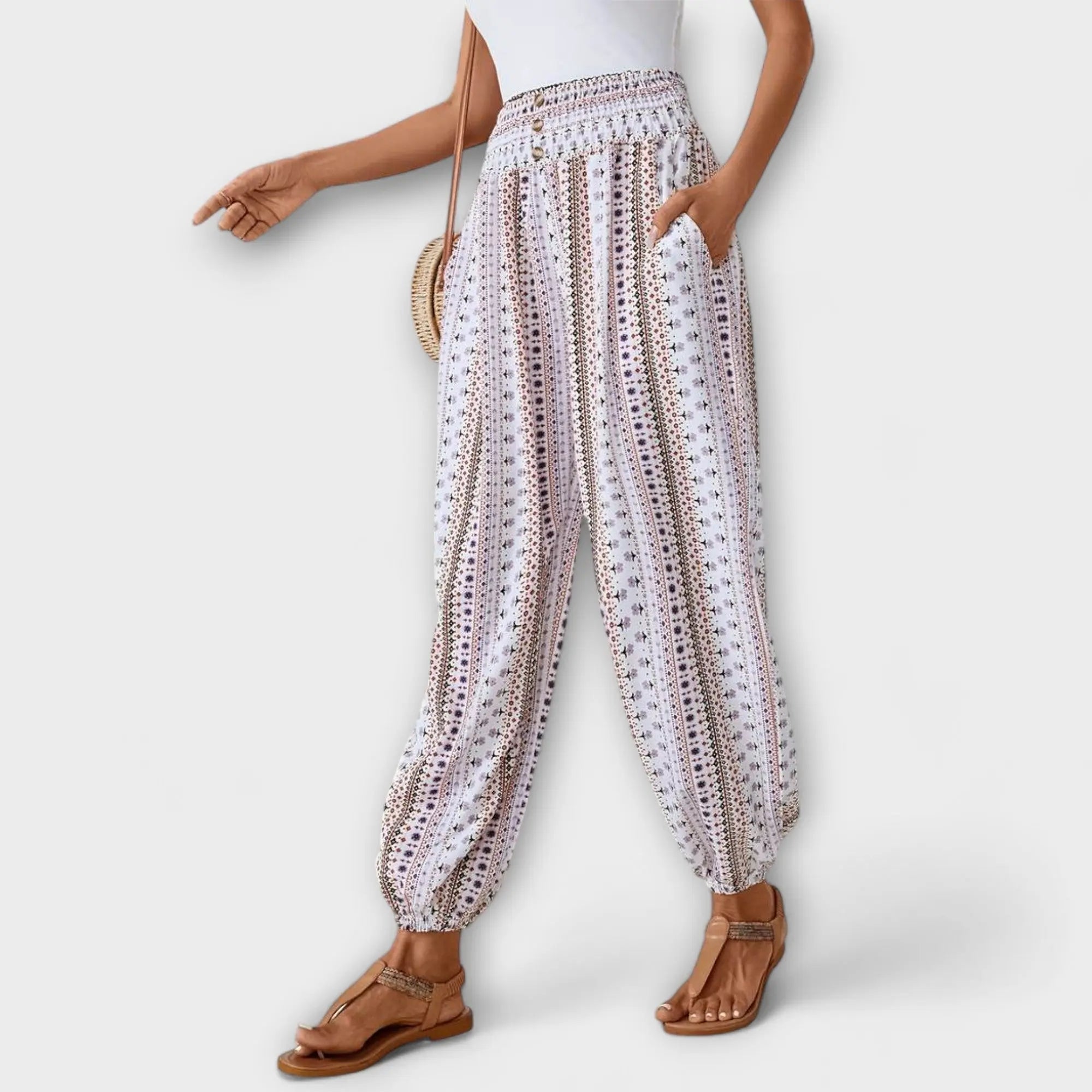 Reese | Ethno Wide-Leg Pants