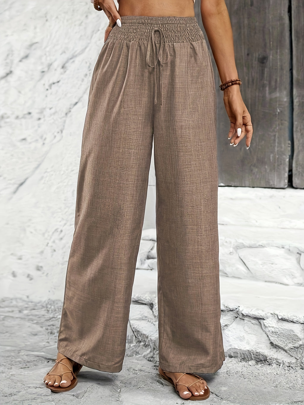 Avery | Twisted Waist Straight-Leg Pants