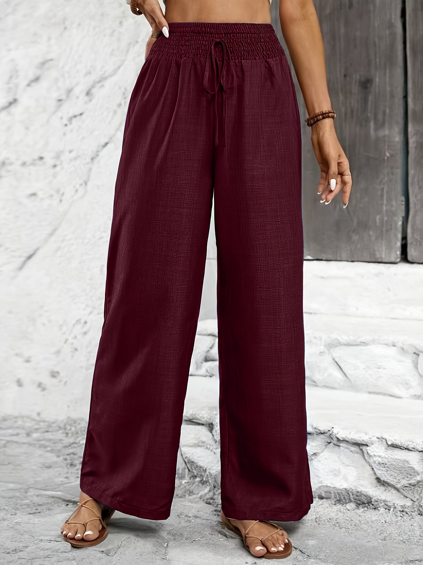 Avery | Twisted Waist Straight-Leg Pants