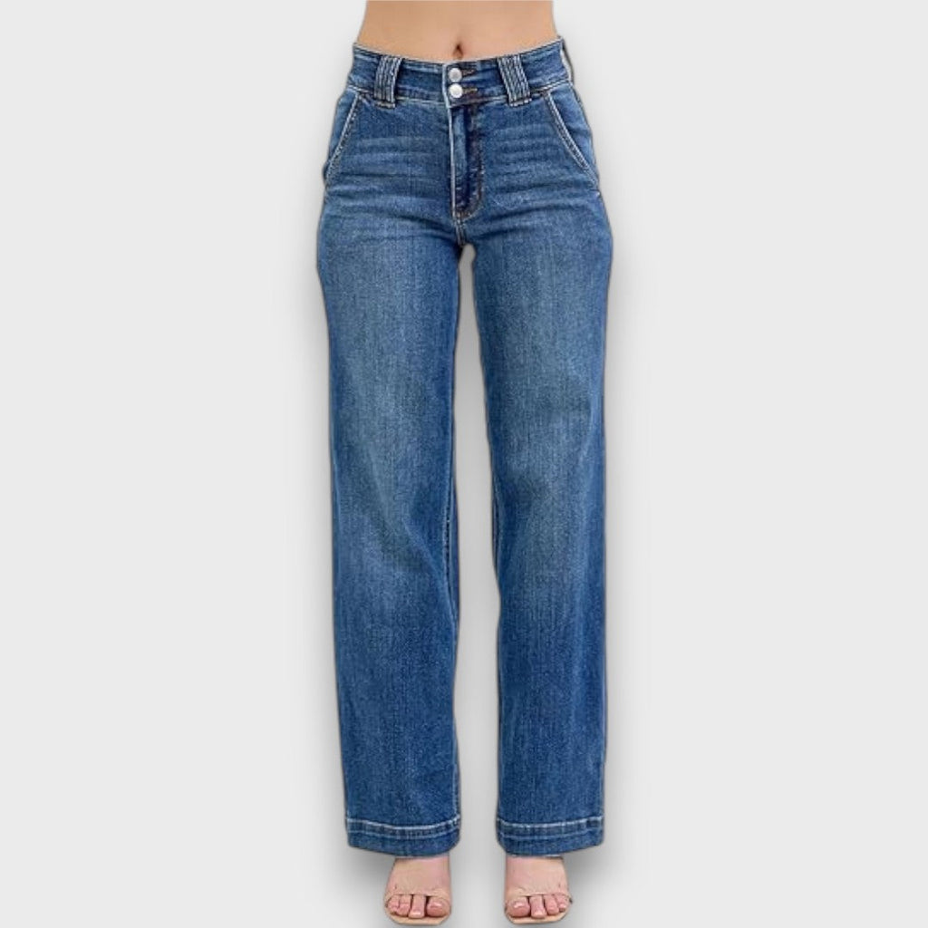 Emerson | High-Rise Wide-Leg Jeans