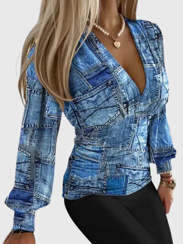 Avina | V-Neck Blouse