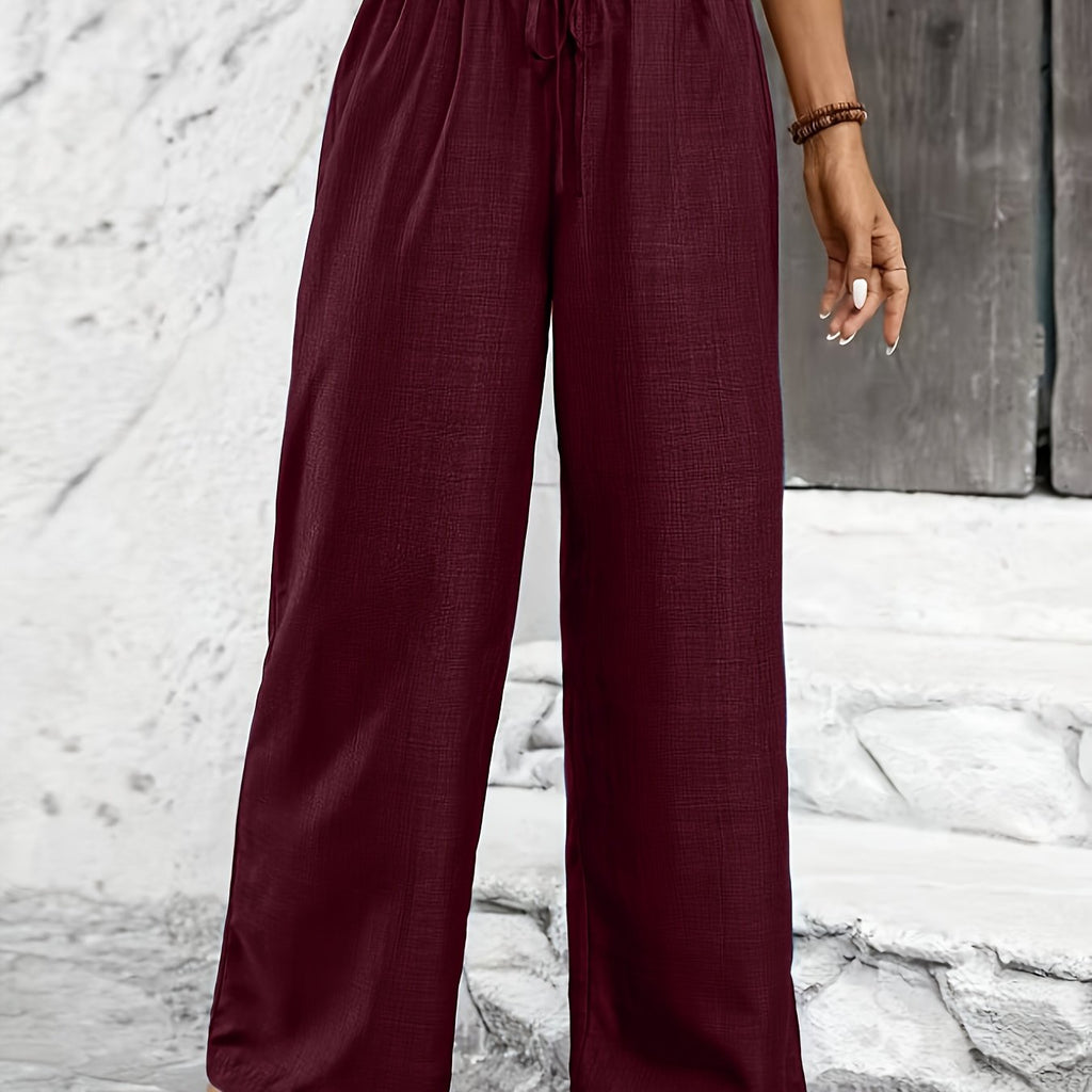 Avery | Twisted Waist Straight-Leg Pants