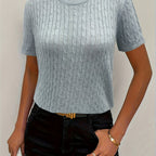 Klara | Ribbed Twist Detail Top