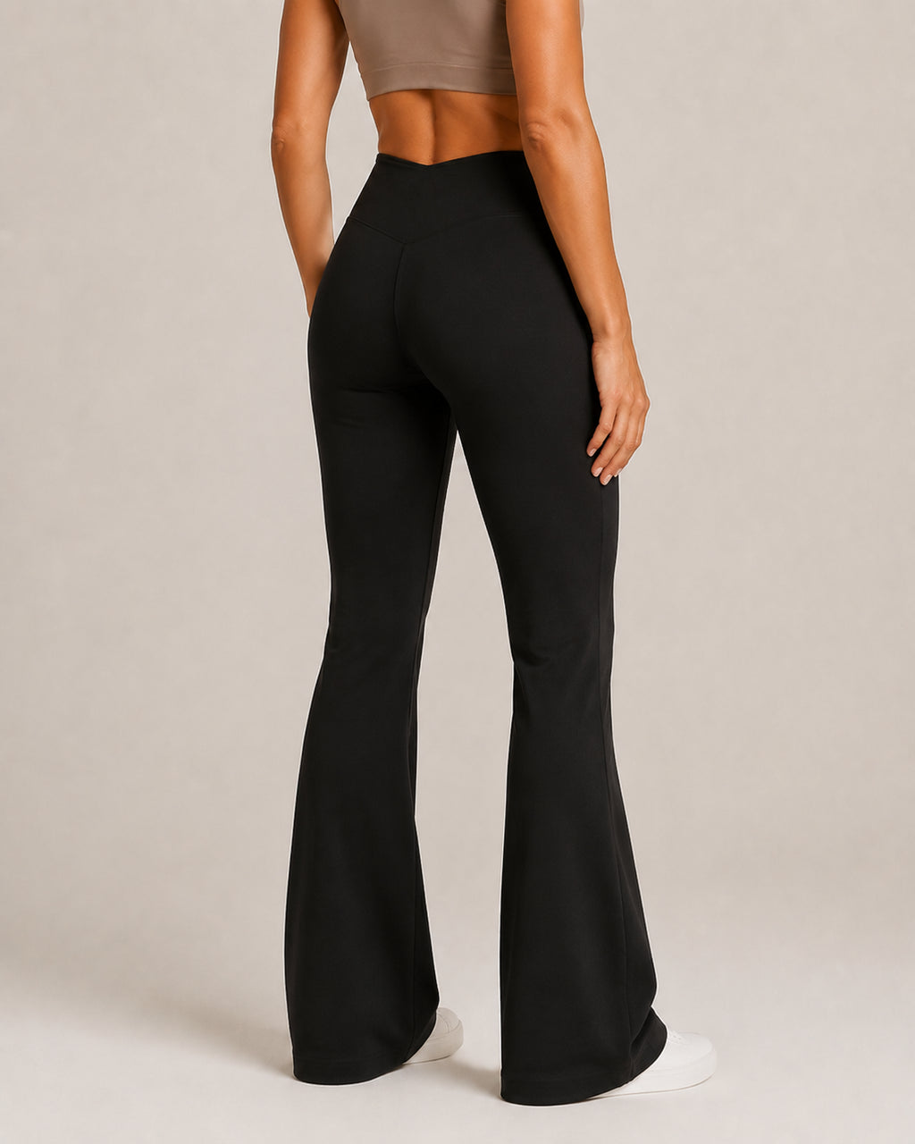 Women's V-Waist Flared Pants
