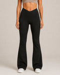 Women's V-Waist Flared Pants