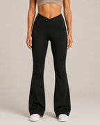 Women's V-Waist Flared Pants