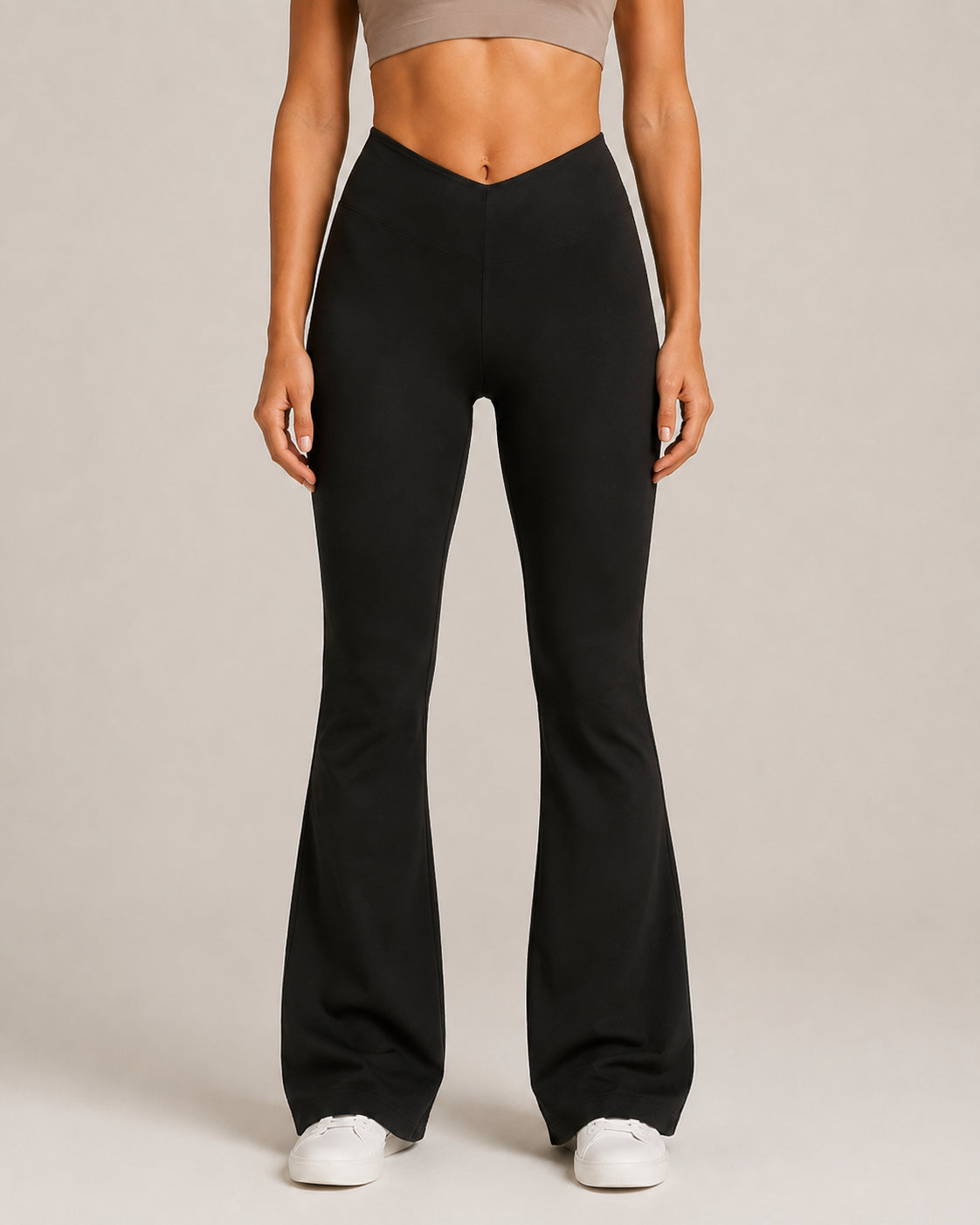 Women's V-Waist Flared Pants