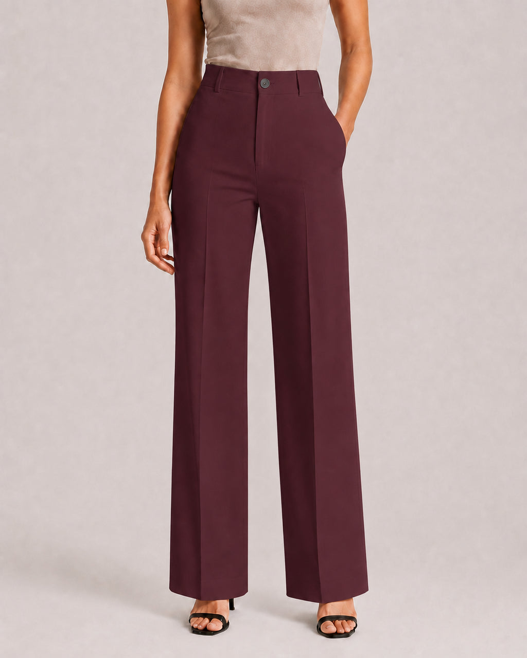 Women's High-Waist Tailored Pants