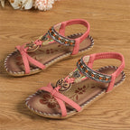 Colella | Rhinestone Floral Comfort Sandals