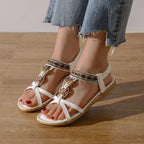 Colella | Rhinestone Floral Comfort Sandals