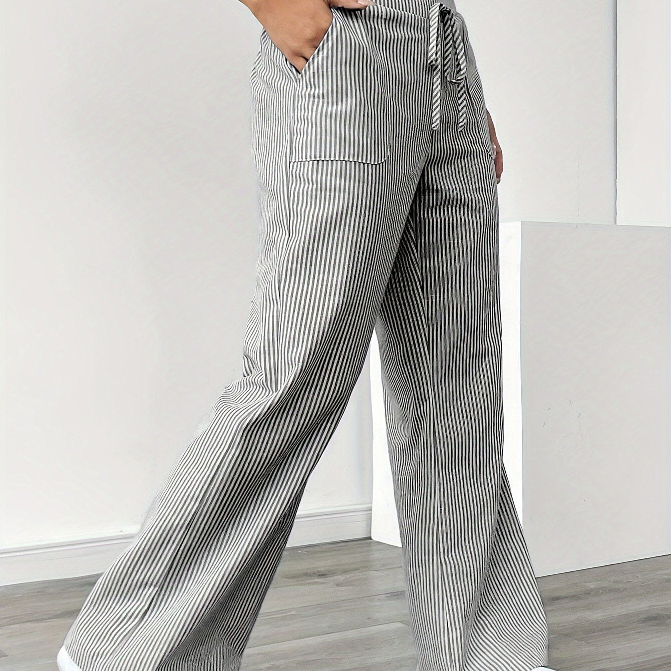 Sunny | Striped Wide-Leg Casual Pants