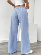 Sunny | Striped Wide-Leg Casual Pants