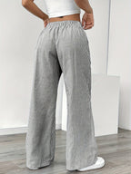 Sunny | Striped Wide-Leg Casual Pants
