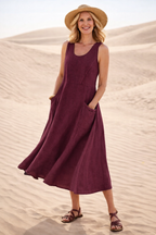 Mavis | Comfortable A-Line Midi Dress