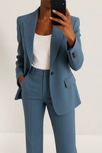 Valentina | Tailored Blazer & Straight-Leg Pants Set