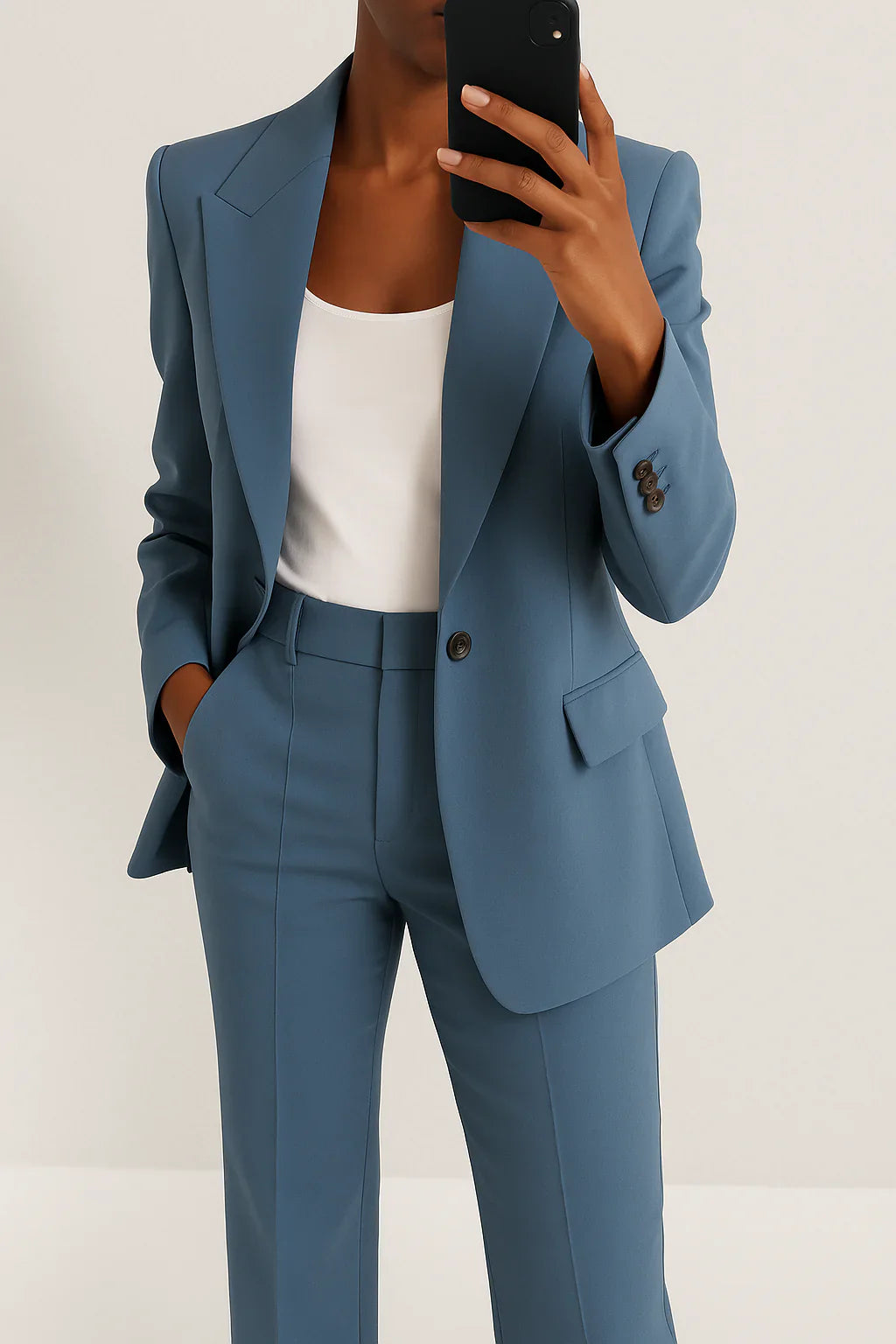 Valentina | Tailored Blazer & Straight-Leg Pants Set