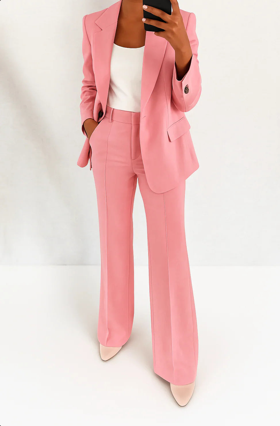 Valentina | Tailored Blazer & Straight-Leg Pants Set