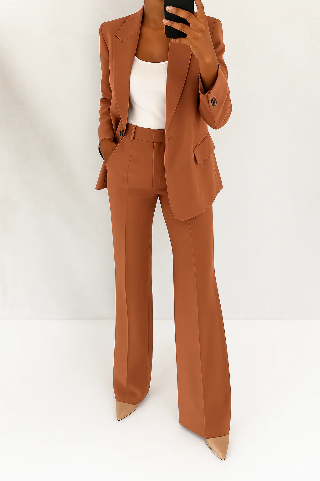 Valentina | Tailored Blazer & Straight-Leg Pants Set