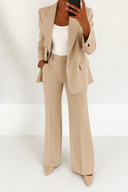 Valentina | Tailored Blazer & Straight-Leg Pants Set