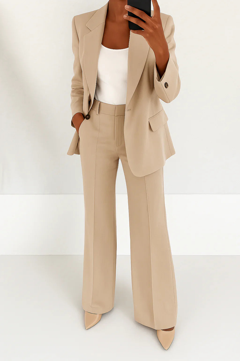 Valentina | Tailored Blazer & Straight-Leg Pants Set