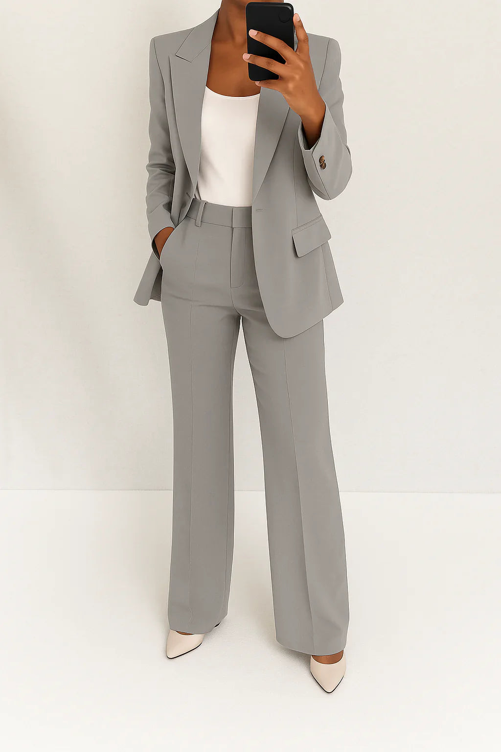 Valentina | Tailored Blazer & Straight-Leg Pants Set