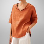 Elena | Casual V-Neck Pocket Top
