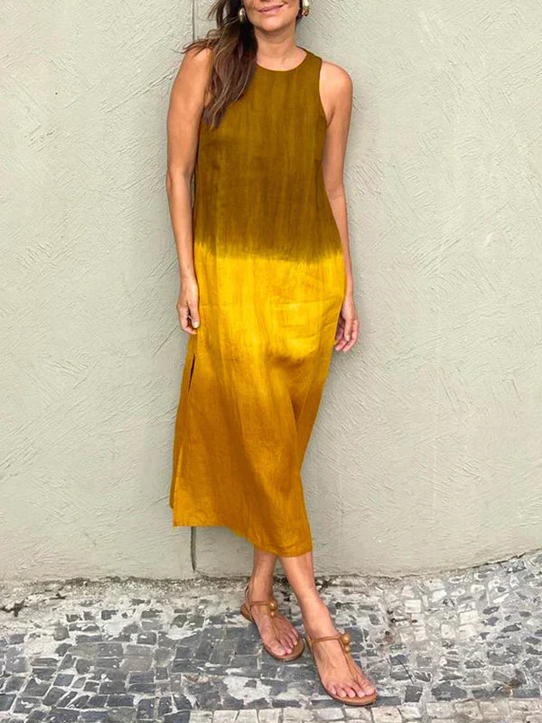 Lara | Ombre Sleeveless Midi Dress