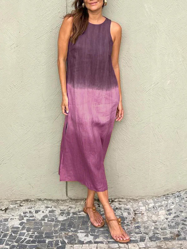 Lara | Ombre Sleeveless Midi Dress