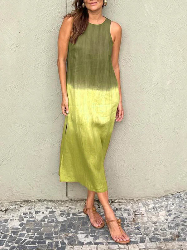 Lara | Ombre Sleeveless Midi Dress