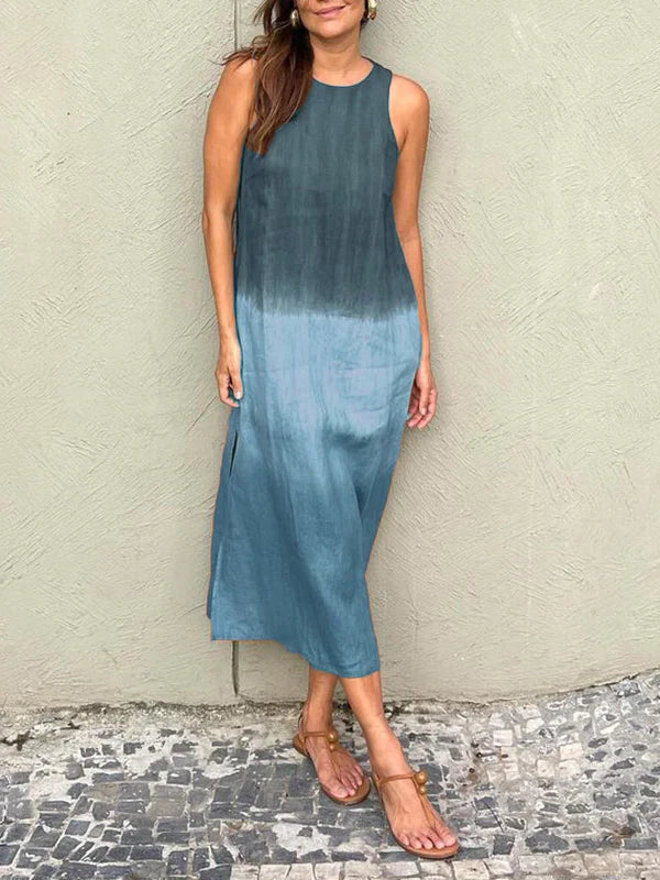 Lara | Ombre Sleeveless Midi Dress