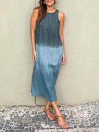 Lara | Ombre Sleeveless Midi Dress