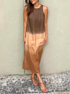 Lara | Ombre Sleeveless Midi Dress