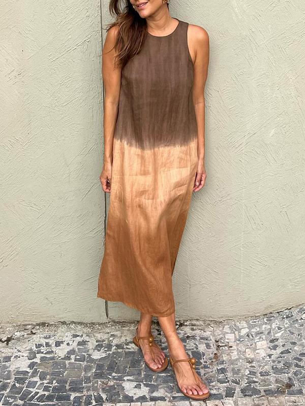 Lara | Ombre Sleeveless Midi Dress
