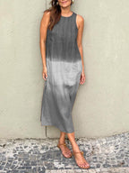 Lara | Ombre Sleeveless Midi Dress