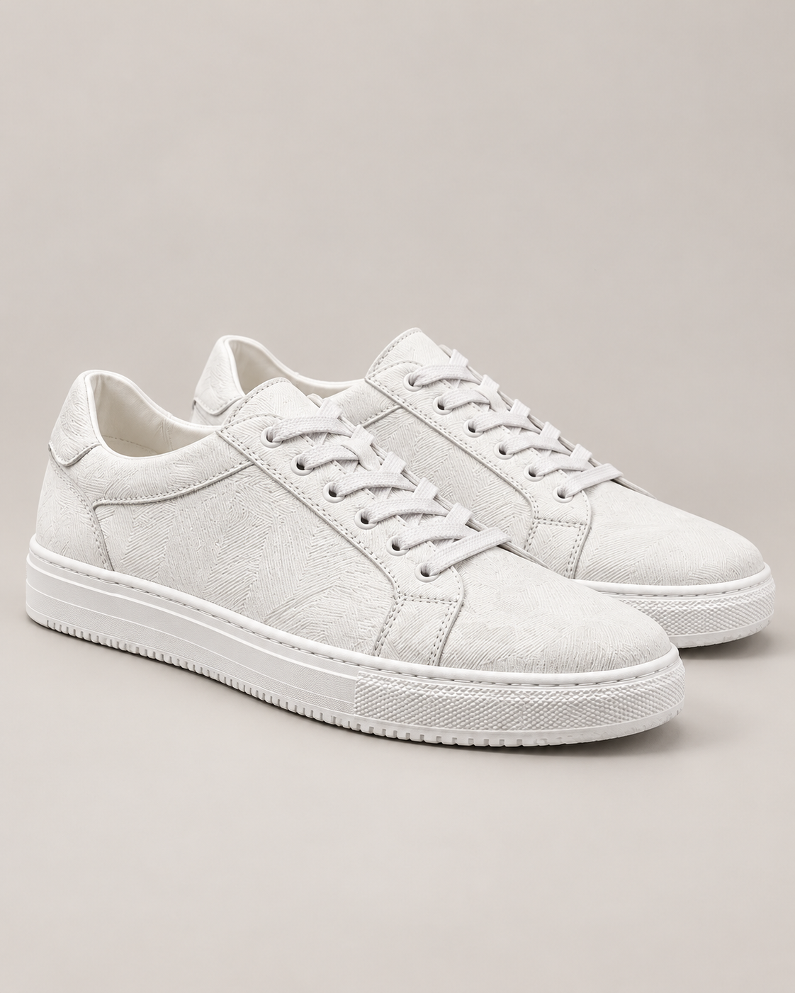 Men's Leather Sneakers – Classic Stitched Cowhide